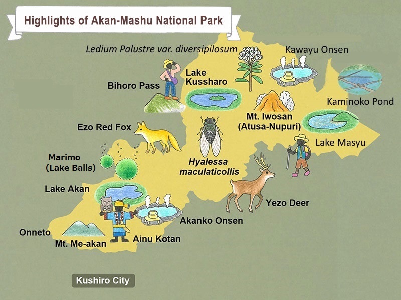 highlights of akan mashu national park