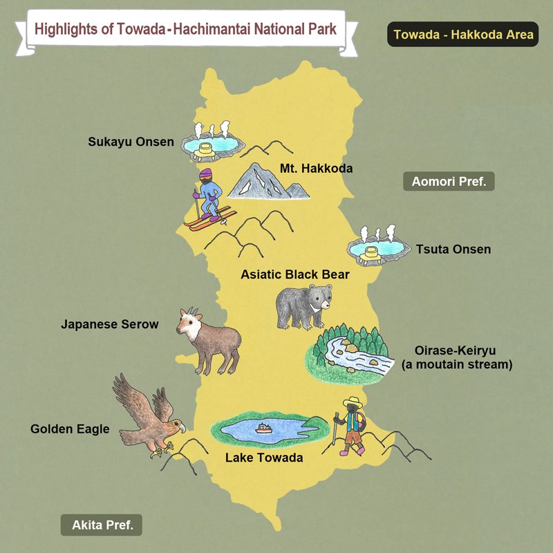 highlights of Towada Hachimantai National Park