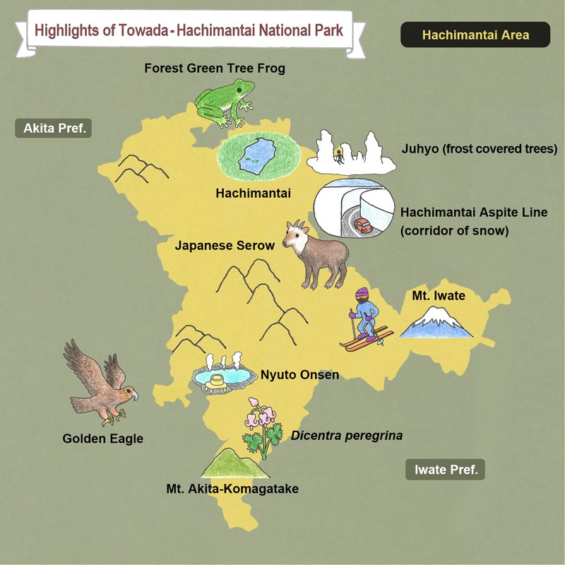 highlights of Towada Hachimantai National Park