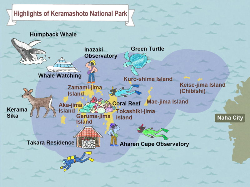 highlights of Kerama Island National Park