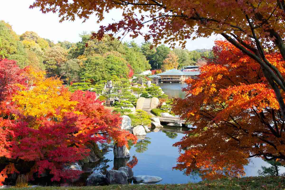 Sankeien Garden autumn colors